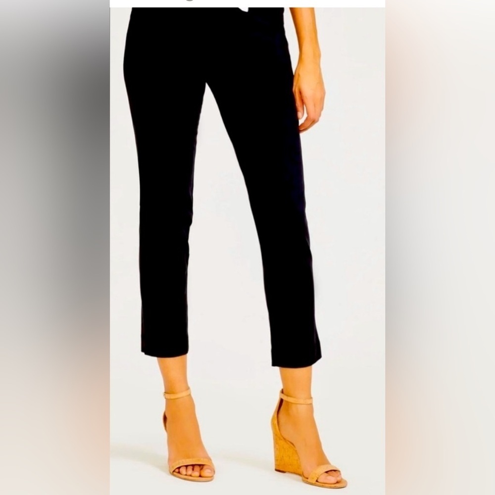 JMcLaughlin Margot Cropped Side Zip Pant Navy Size 4